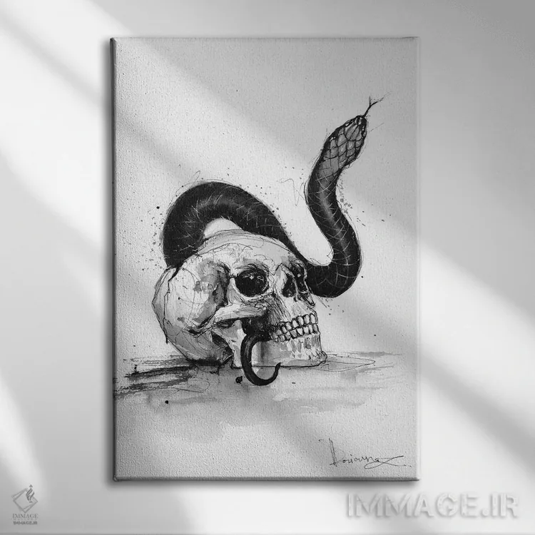 تابلو دکوراتیو دم اسبی اثر دوریانا پوپا - نمای روبهرو روی دیوار