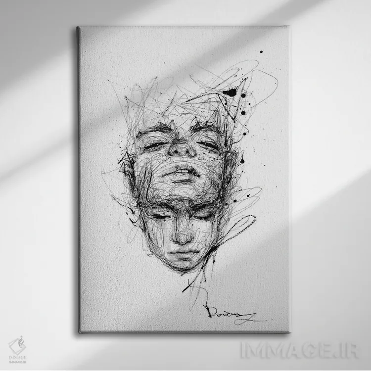 تابلو دکوراتیو ایگو اثر دوریانا پوپا - نمای روبهرو روی دیوار