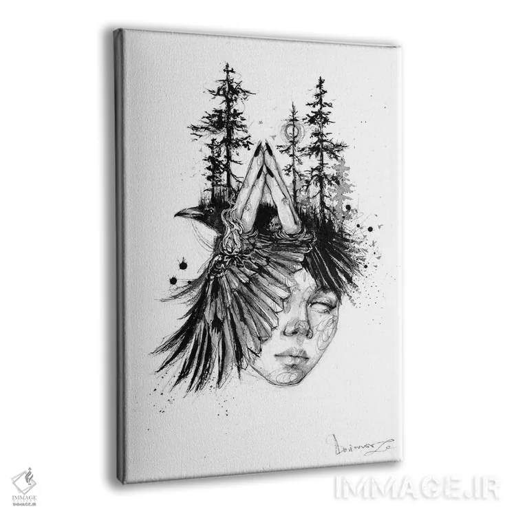 تابلو دکوراتیو کمپینگ اثر دوریانا پوپا - نمای پرسپکتیو محصول