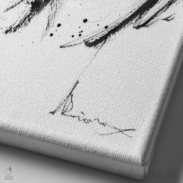 تابلو دکوراتیو چرخ دنده اثر دوریانا پوپا - نمای نزدیک بافت بوم