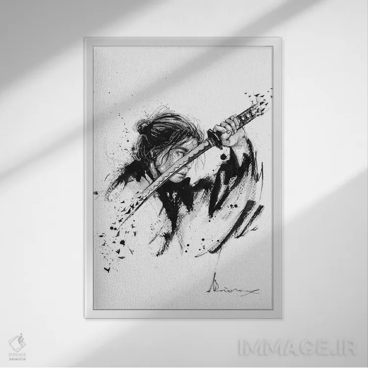 تابلو دکوراتیو چرخ دنده اثر دوریانا پوپا - نمای قابدار سفید
