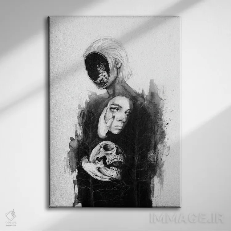 تابلو دکوراتیو روح گمشده اثر دوریانا پوپا - نمای روبهرو روی دیوار