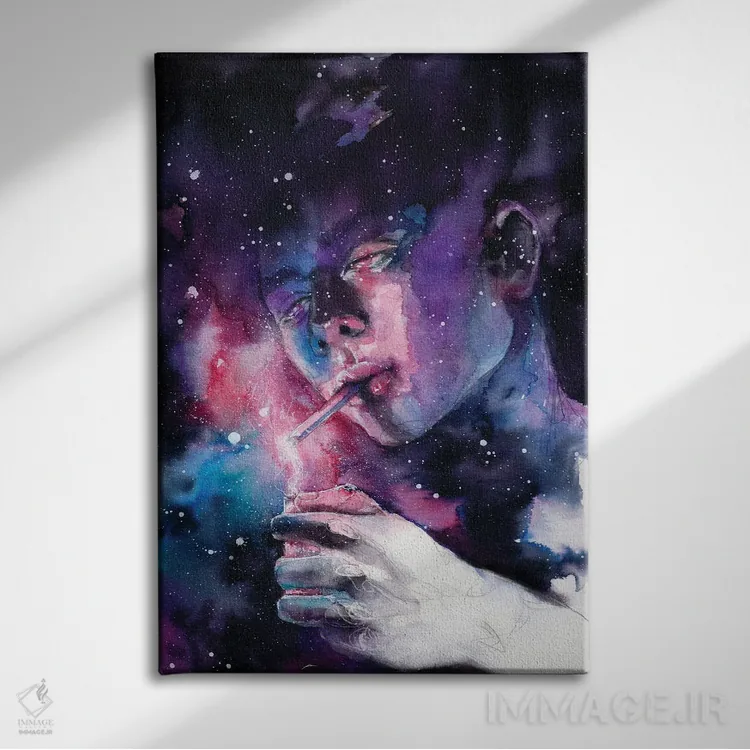 تابلو دکوراتیو خیالبافی اثر دوریانا پوپا - نمای روبهرو روی دیوار