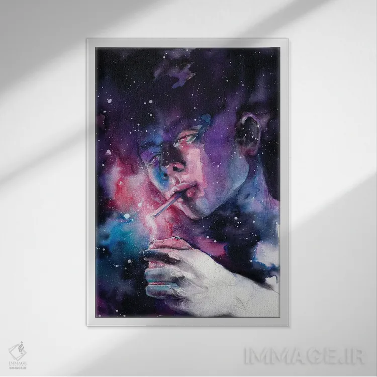 تابلو دکوراتیو خیالبافی اثر دوریانا پوپا - نمای قابدار سفید