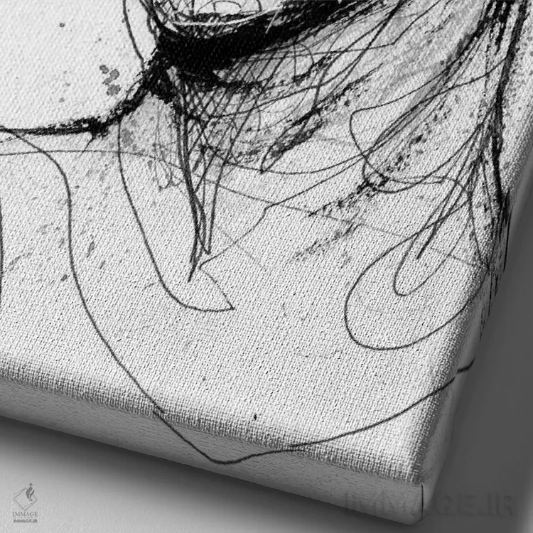 تابلو دکوراتیو کهن اثر دوریانا پوپا - نمای نزدیک بافت بوم