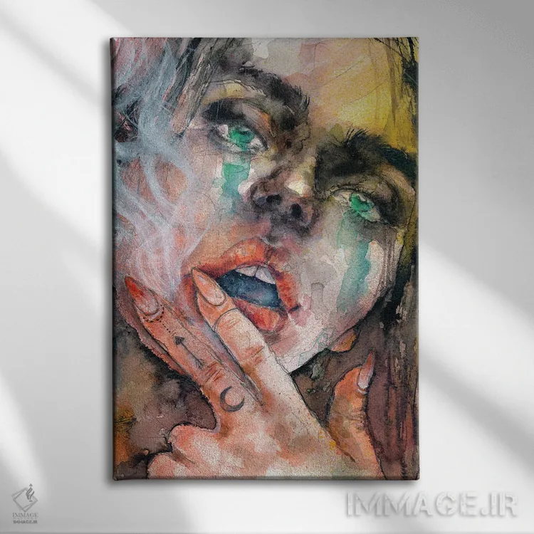 تابلو دکوراتیو انفجار اثر دوریانا پوپا - نمای روبهرو روی دیوار