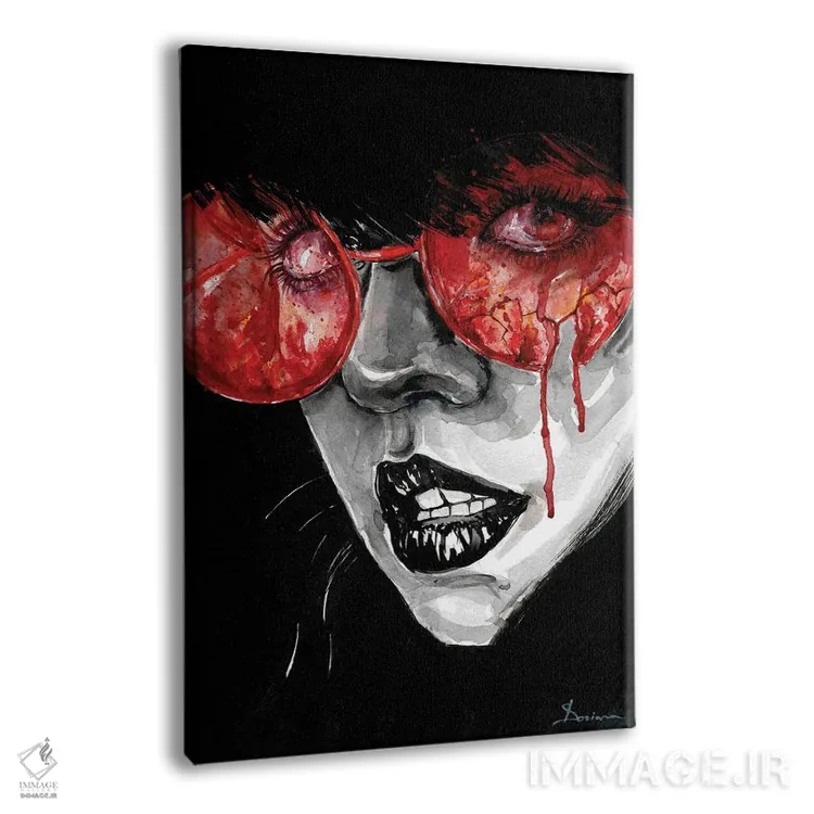 تابلو دکوراتیو سوختن اثر دوریانا پوپا - نمای پرسپکتیو محصول