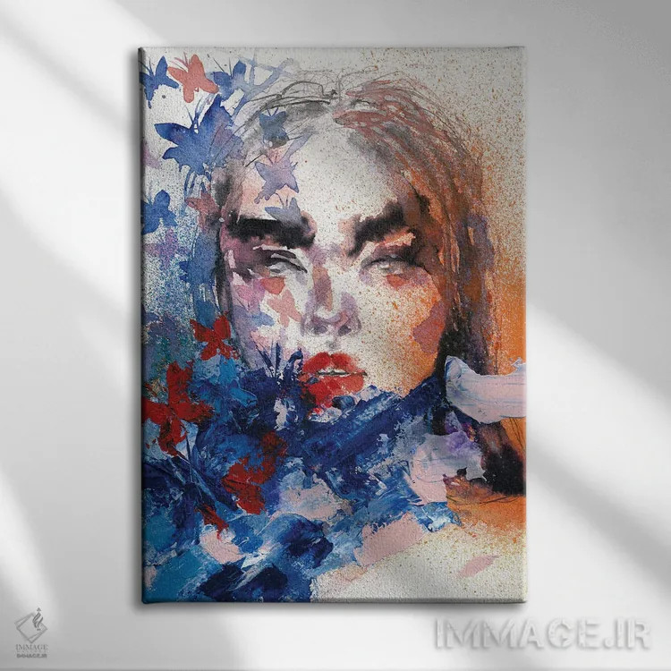 تابلو دکوراتیو پروانه ها اثر دوریانا پوپا - نمای روبهرو روی دیوار