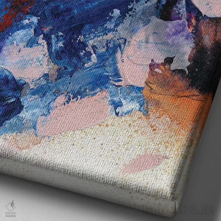 تابلو دکوراتیو پروانه ها اثر دوریانا پوپا - نمای نزدیک بافت بوم