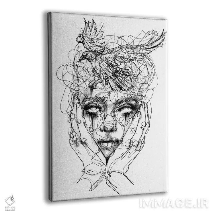 تابلو دکوراتیو گرفتن اثر دوریانا پوپا - نمای پرسپکتیو محصول