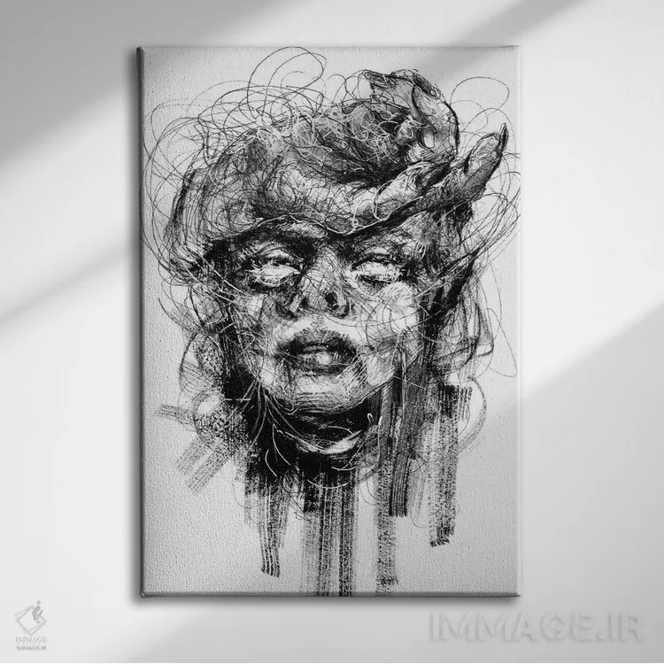 تابلو دکوراتیو سرگیجه اثر دوریانا پوپا - نمای روبهرو روی دیوار