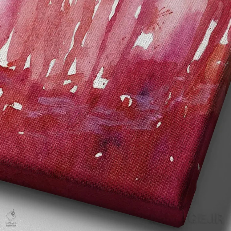 تابلو دکوراتیو میل اثر دوریانا پوپا - نمای نزدیک بافت بوم