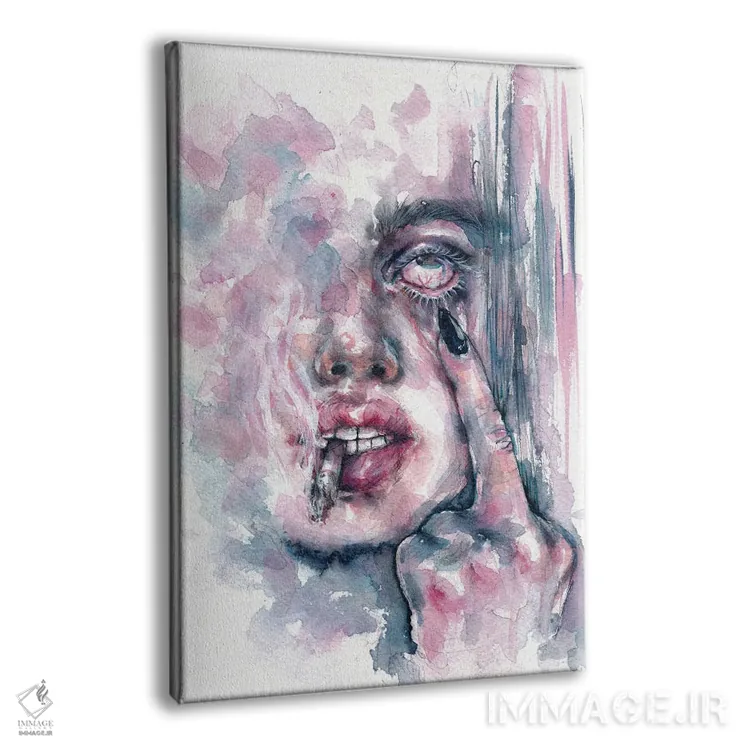 تابلو دکوراتیو خاموش اثر دوریانا پوپا - نمای پرسپکتیو محصول