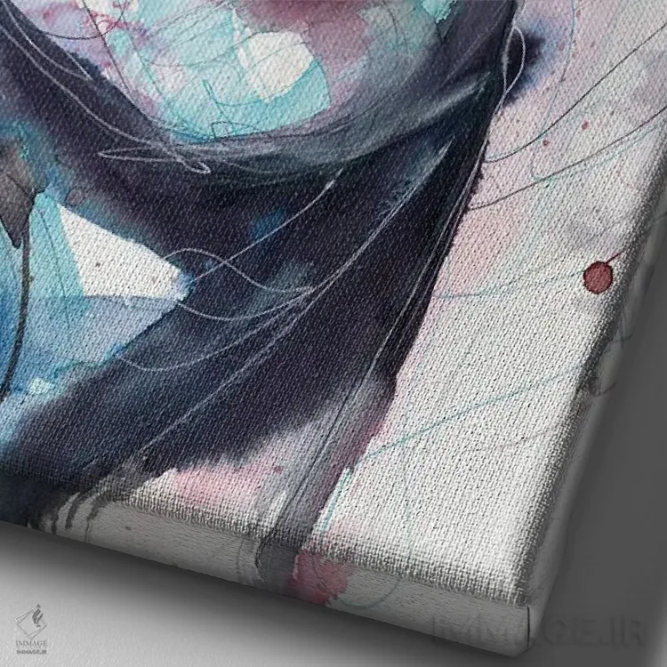 تابلو دکوراتیو کمرنگ شدن اثر دوریانا پوپا - نمای نزدیک بافت بوم