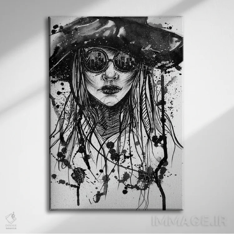 تابلو دکوراتیو شهر ارواح اثر دوریانا پوپا - نمای روبهرو روی دیوار