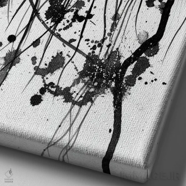 تابلو دکوراتیو شهر ارواح اثر دوریانا پوپا - نمای نزدیک بافت بوم