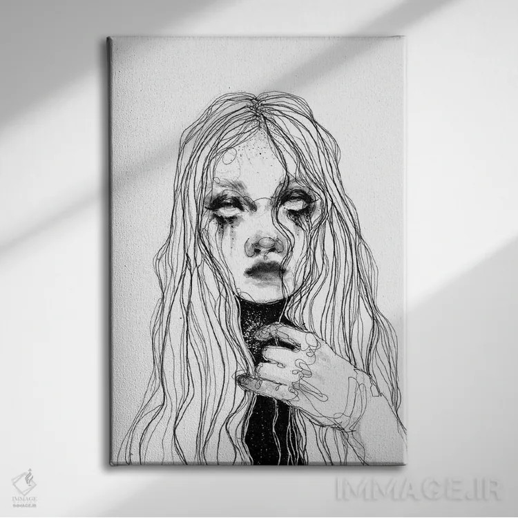 تابلو دکوراتیو روح اثر دوریانا پوپا - نمای روبهرو روی دیوار