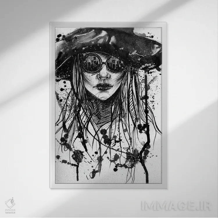 تابلو دکوراتیو شهر ارواح اثر دوریانا پوپا - نمای قابدار سفید