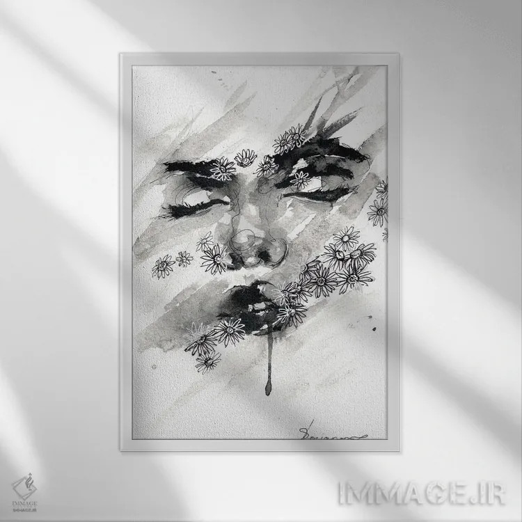 تابلو دکوراتیو هدیه اثر دوریانا پوپا - نمای قابدار سفید