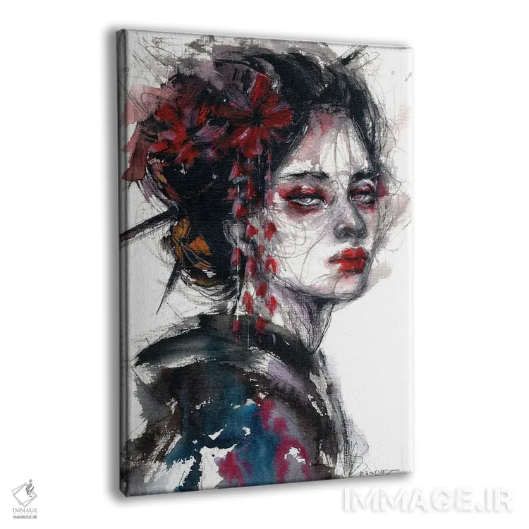 تابلو دکوراتیو داستان او اثر دوریانا پوپا - نمای پرسپکتیو محصول