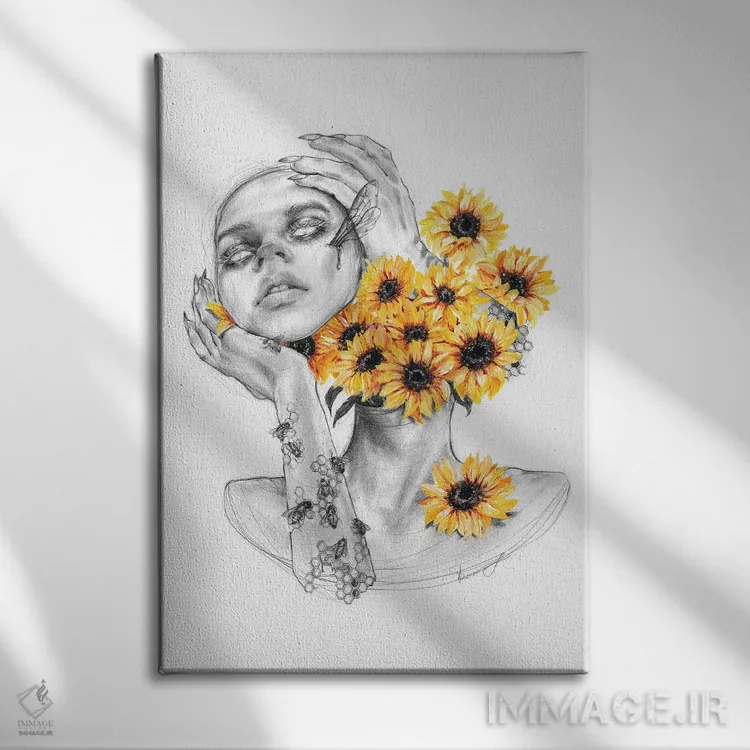 تابلو دکوراتیو خانه اثر دوریانا پوپا - نمای روبهرو روی دیوار