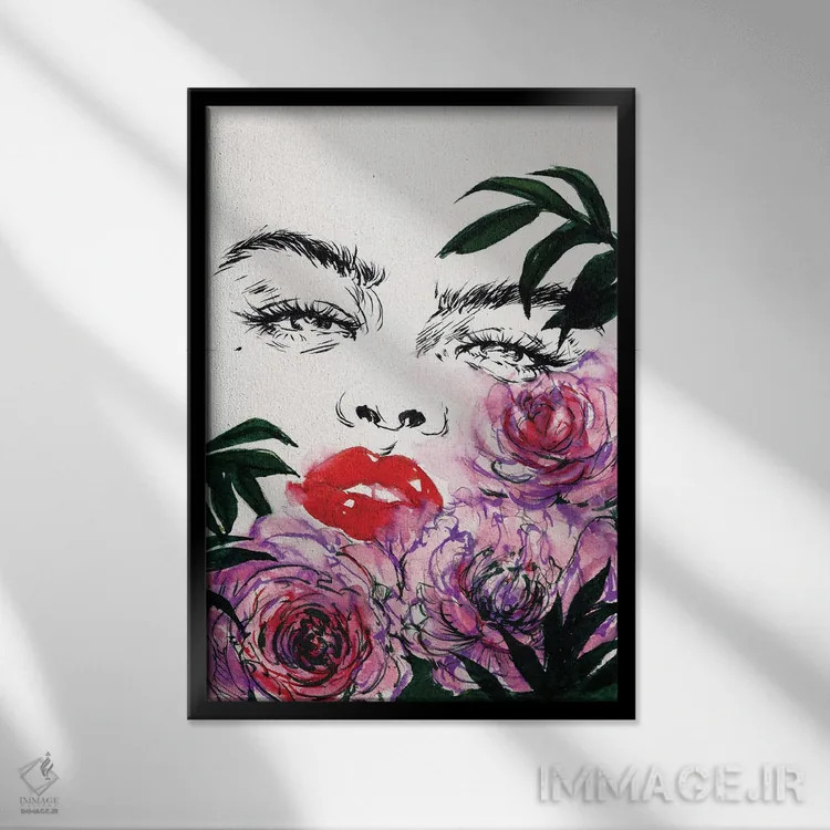 تابلو دکوراتیو تعطیلات اثر دوریانا پوپا - نمای قابدار مشکی