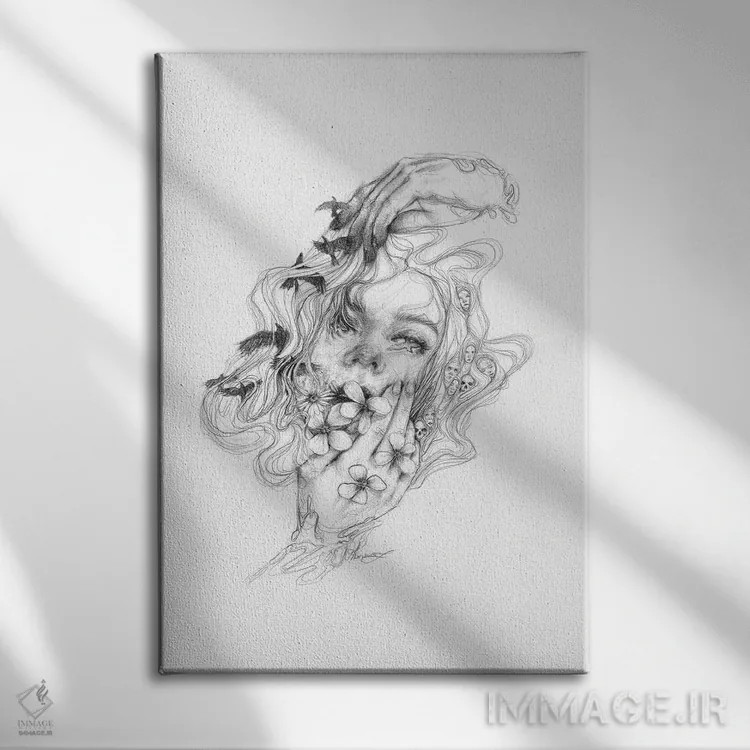 تابلو دکوراتیو توهم اثر دوریانا پوپا - نمای روبهرو روی دیوار