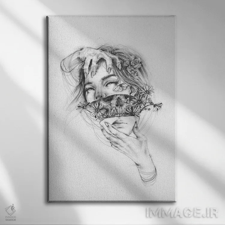 تابلو دکوراتیو طرف درونی اثر دوریانا پوپا - نمای روبهرو روی دیوار