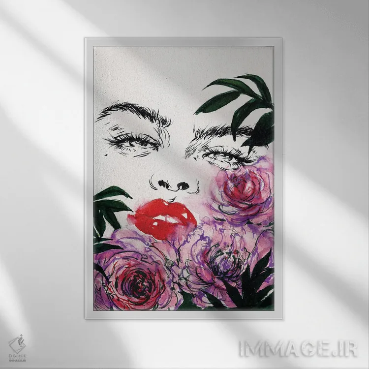 تابلو دکوراتیو تعطیلات اثر دوریانا پوپا - نمای قابدار سفید