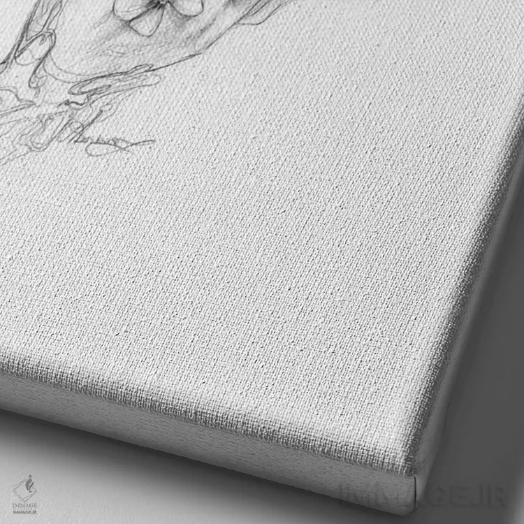 تابلو دکوراتیو توهم اثر دوریانا پوپا - نمای نزدیک بافت بوم