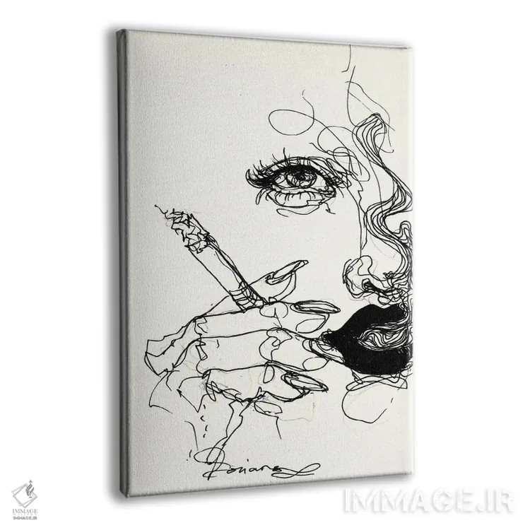 تابلو دکوراتیو فقط یکی اثر دوریانا پوپا - نمای پرسپکتیو محصول