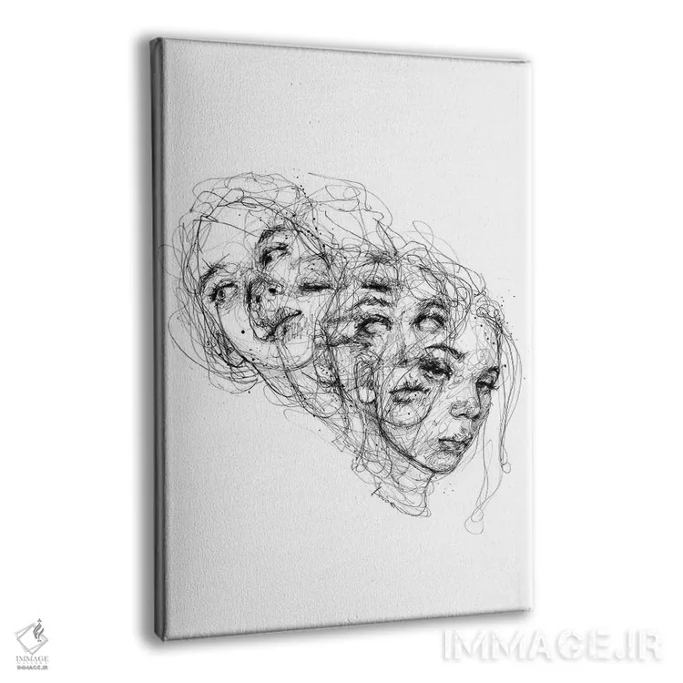 تابلو دکوراتیو حلقه اثر دوریانا پوپا - نمای پرسپکتیو محصول