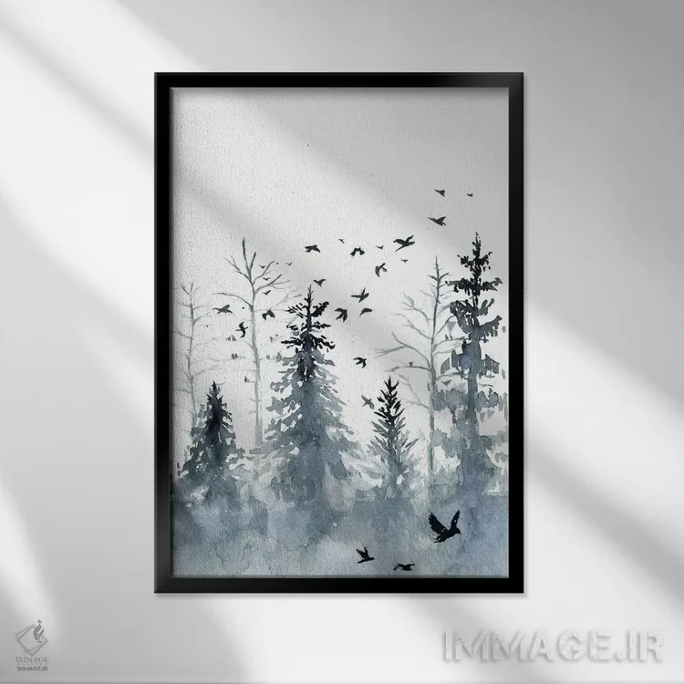 تابلو دکوراتیو اواخر نوامبر اثر دوریانا پوپا - نمای قابدار مشکی