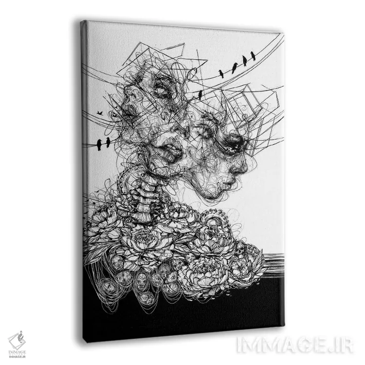 تابلو دکوراتیو زندگی اثر دوریانا پوپا - نمای پرسپکتیو محصول