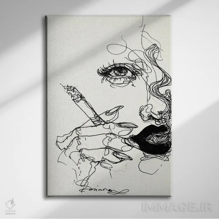 تابلو دکوراتیو فقط یکی اثر دوریانا پوپا - نمای روبهرو روی دیوار