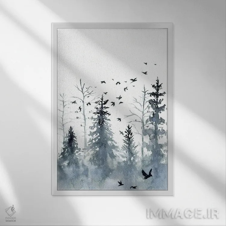 تابلو دکوراتیو اواخر نوامبر اثر دوریانا پوپا - نمای قابدار سفید