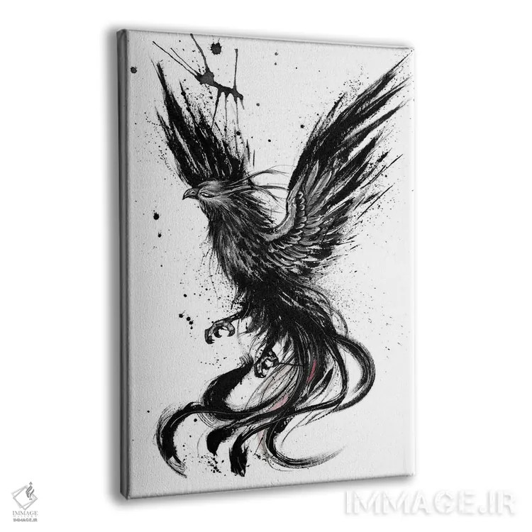 تابلو دکوراتیو ققنوس اثر دوریانا پوپا - نمای پرسپکتیو محصول