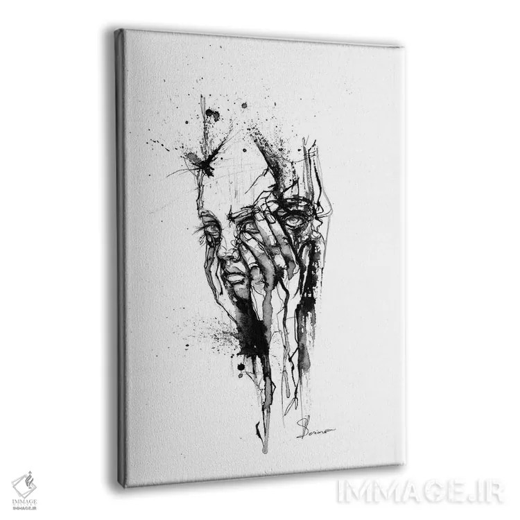 تابلو دکوراتیو خاموش II اثر دوریانا پوپا - نمای پرسپکتیو محصول