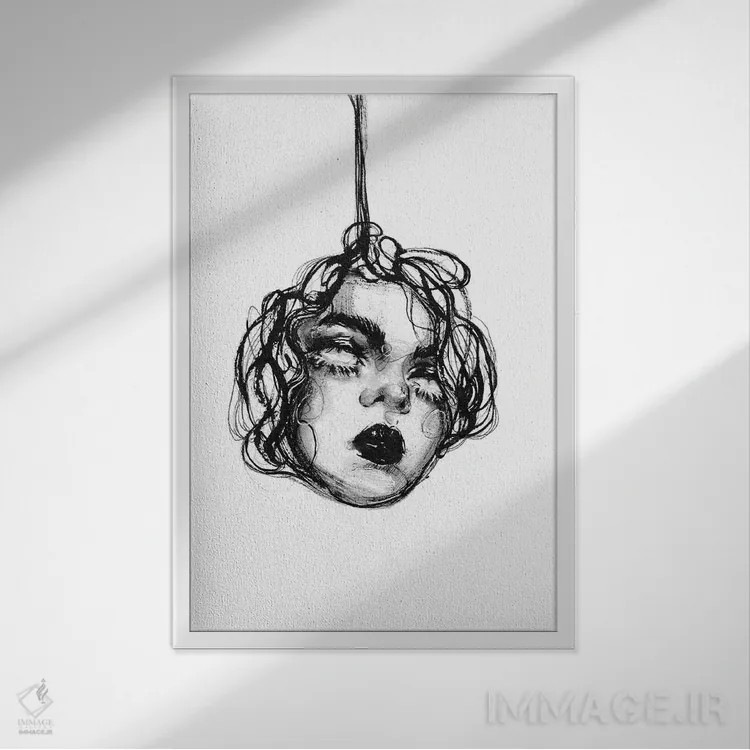 تابلو دکوراتیو زینت اثر دوریانا پوپا - نمای قابدار سفید