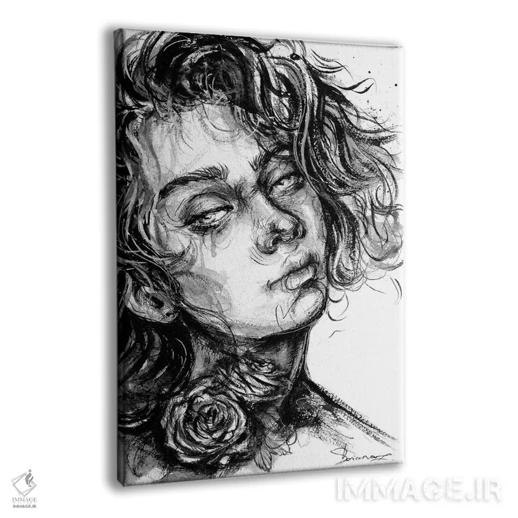 تابلو دکوراتیو سمی اثر دوریانا پوپا - نمای پرسپکتیو محصول