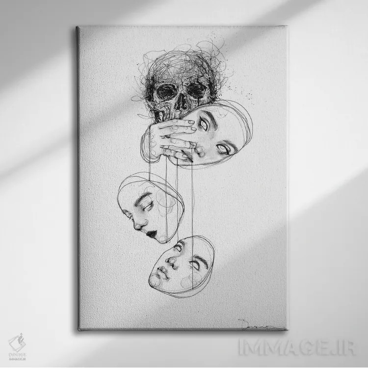 تابلو دکوراتیو چیدن اثر دوریانا پوپا - نمای روبهرو روی دیوار