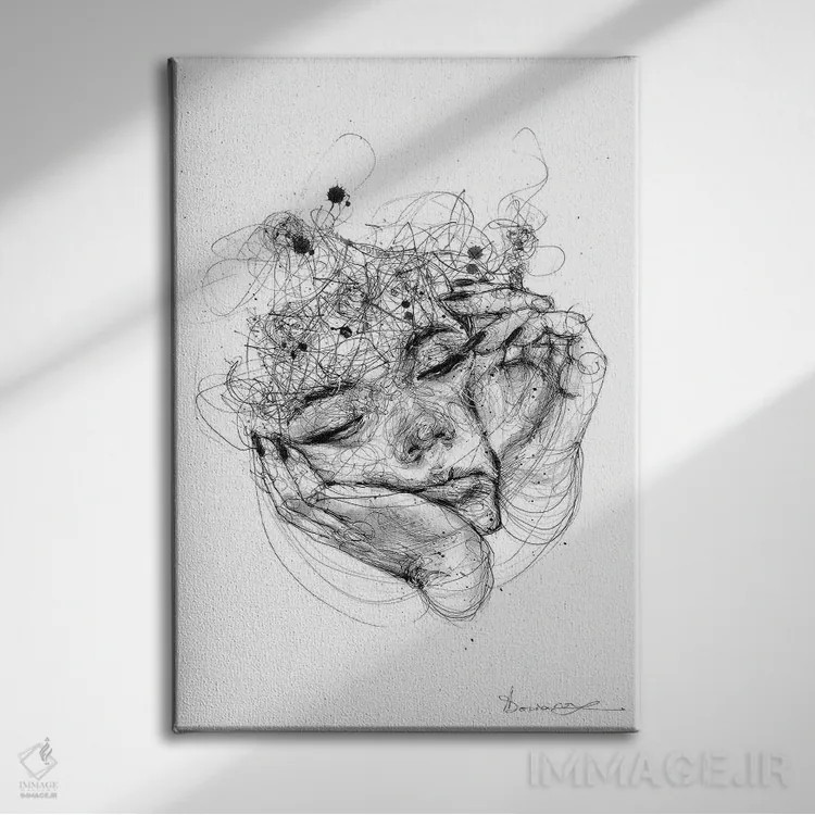 تابلو دکوراتیو فشار اثر دوریانا پوپا - نمای روبهرو روی دیوار
