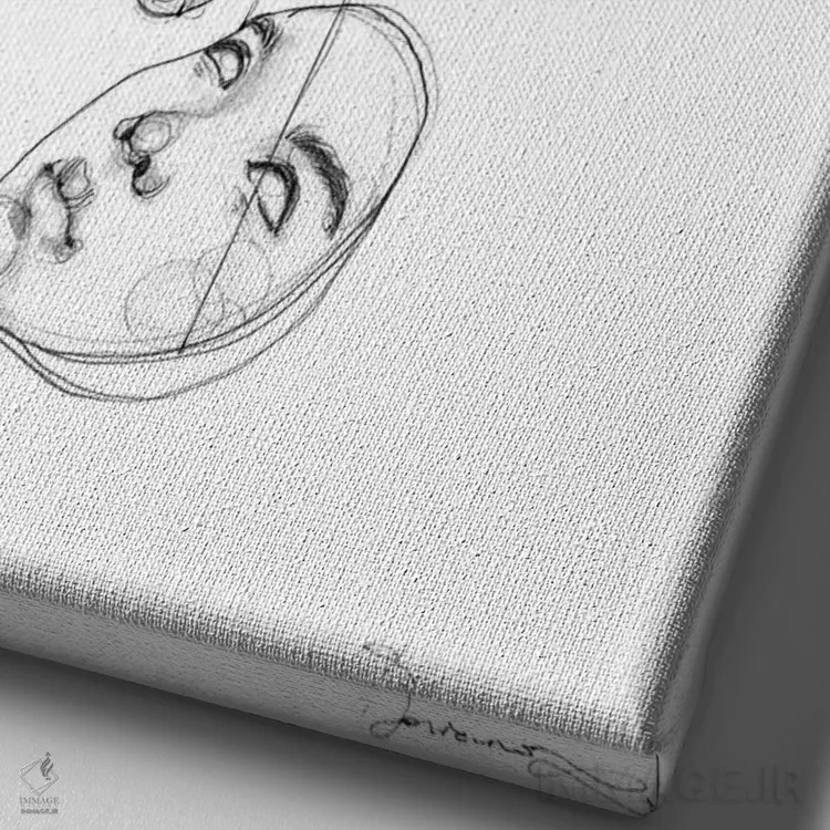 تابلو دکوراتیو چیدن اثر دوریانا پوپا - نمای نزدیک بافت بوم