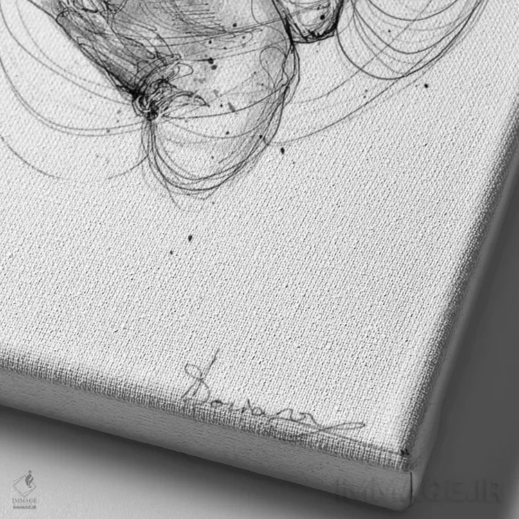 تابلو دکوراتیو فشار اثر دوریانا پوپا - نمای نزدیک بافت بوم