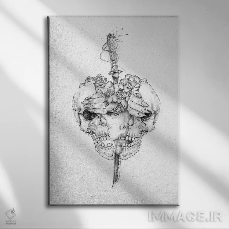 تابلو دکوراتیو تولد دوباره اثر دوریانا پوپا - نمای روبهرو روی دیوار