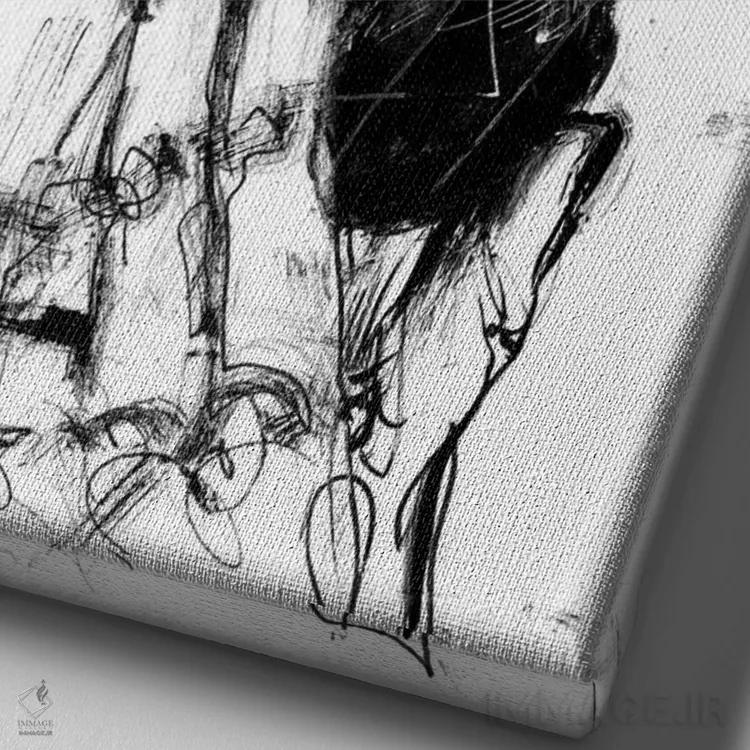 تابلو دکوراتیو رسیده اثر دوریانا پوپا - نمای نزدیک بافت بوم