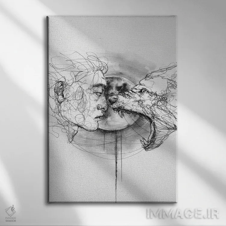 تابلو دکوراتیو ریسک اثر دوریانا پوپا - نمای روبهرو روی دیوار