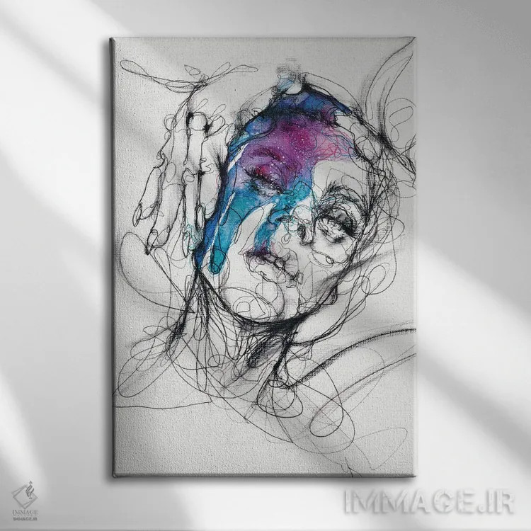 تابلو دکوراتیو سایه II اثر دوریانا پوپا - نمای روبهرو روی دیوار