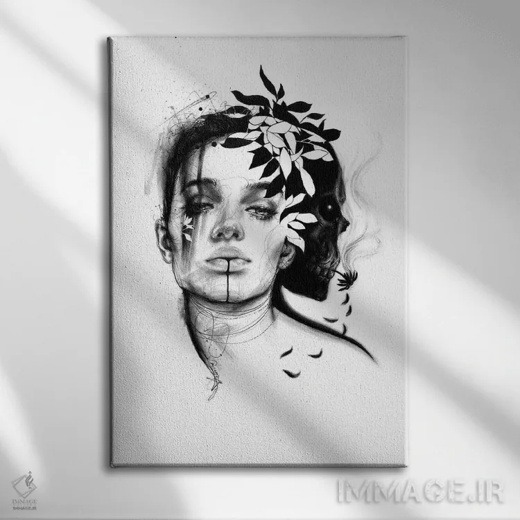 تابلو دکوراتیو سایه اثر دوریانا پوپا - نمای روبهرو روی دیوار