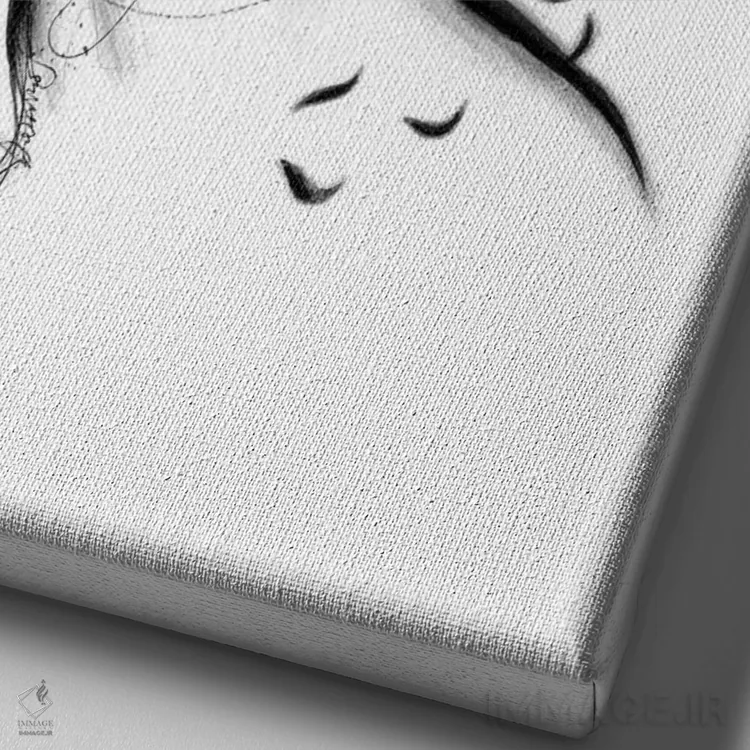 تابلو دکوراتیو سایه اثر دوریانا پوپا - نمای نزدیک بافت بوم